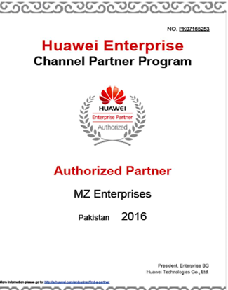 Huawei Channel Partner Certificate